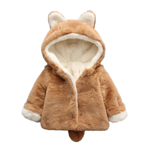 Kids Baby Infant Girls winter coat Winter Hooded Coat Cloak Thick Warm Clothes drop shipping