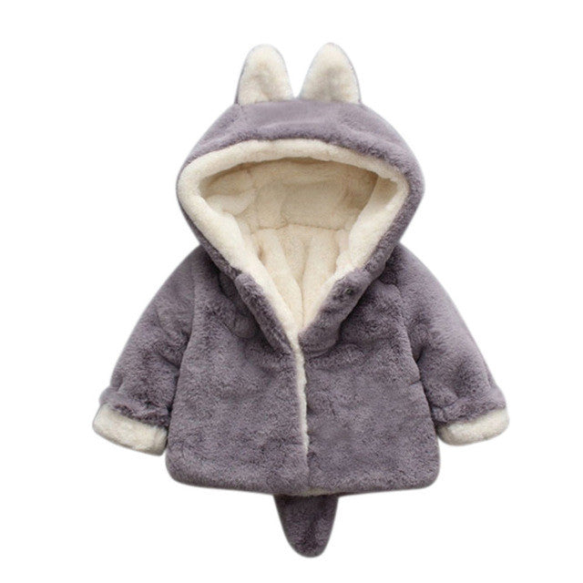 Kids Baby Infant Girls winter coat Winter Hooded Coat Cloak Thick Warm Clothes drop shipping